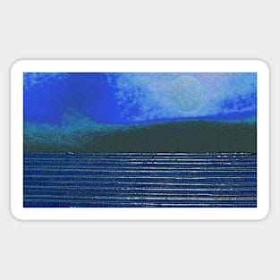 littoral (blue) Sticker